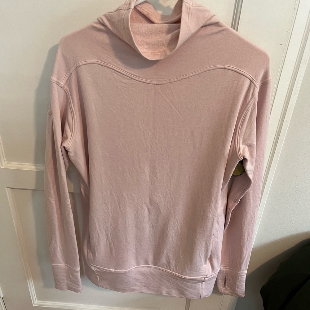 Pink Lululemon mock neck pullover size 4
